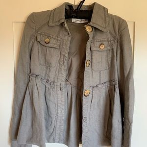 Zara S green khaki jacket